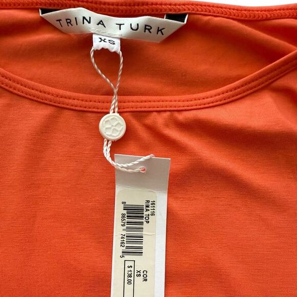 Trina Turk 3/4 sleeve t-shirt sz XS - Picture 4 of 9